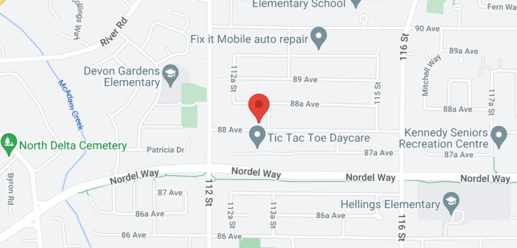 map of 11295 88 AVENUE
